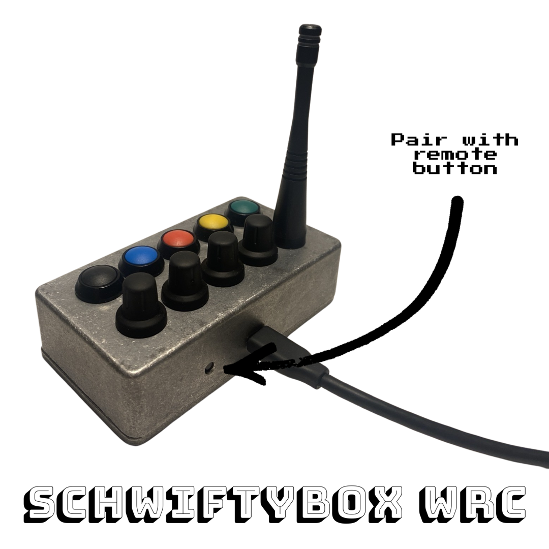 SchwiftyBox WRC wireless MIDI controller for QLab